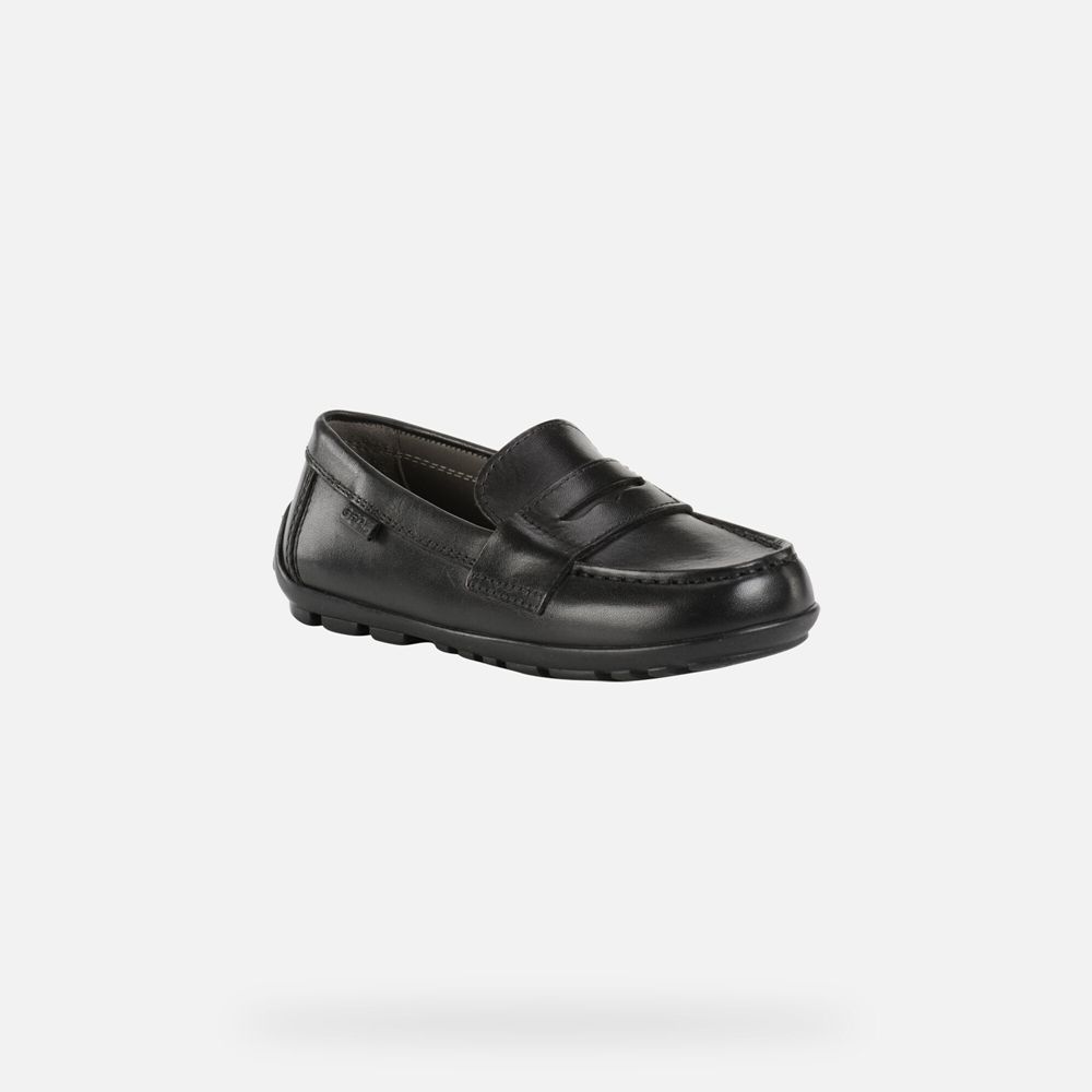 Geox Erkek Çocuk Loafers Siyah - New Fast - UIF-380125